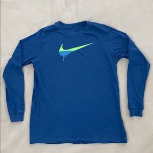 Nike swoosh long sleeve t shirt, size XL